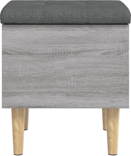 Hocker Für das Wohnzimmer Mit Stauraum Hölzernes Gray 42x42x46cm