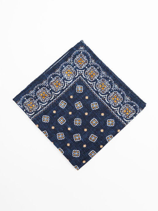 Monte Napoleone Men's Handkerchief Blue