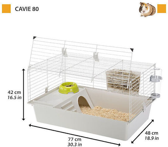 Ferplast Cavie 80 Κλουβί Τρωκτικού 77x48x42cm