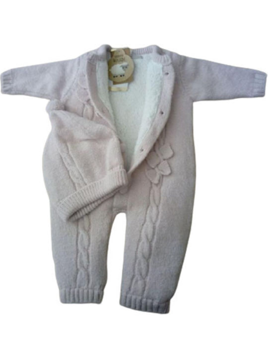 Cassiope Baby Bodysuit Set for Outing Long-Sleeved with Accessories Rose