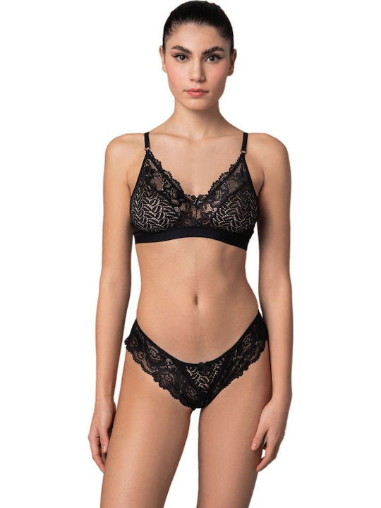 Milena by Paris Bralette Σουτιέν Μαύρο Milena by Paris Bralette Σουτιέν Μαύρο