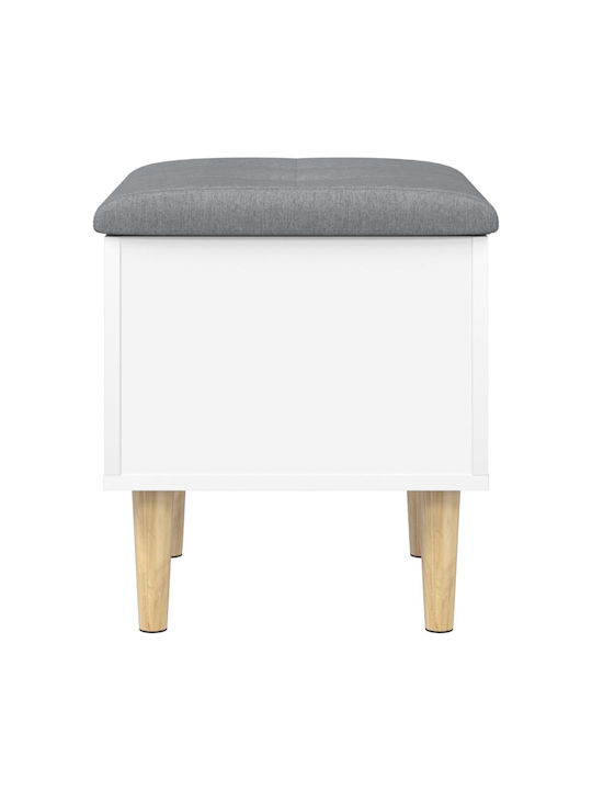 Hocker Für das Wohnzimmer Mit Stauraum Hölzernes White 42x42x46cm
