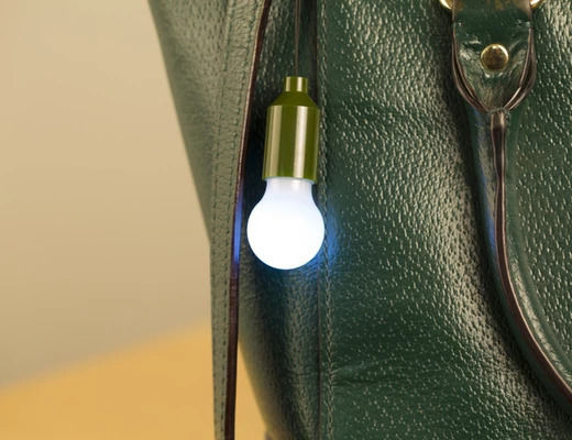 Kikkerland LED Emergency Light Globe with Battery Powered Green 1pcs