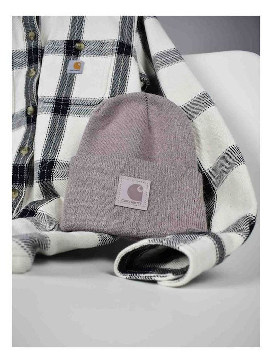 Carhartt Beanie Unisex Σκούφος Πλεκτός Ash Violet