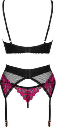 Obsessive Rosenty Seturi de lenjerie sexy Negru D-236198