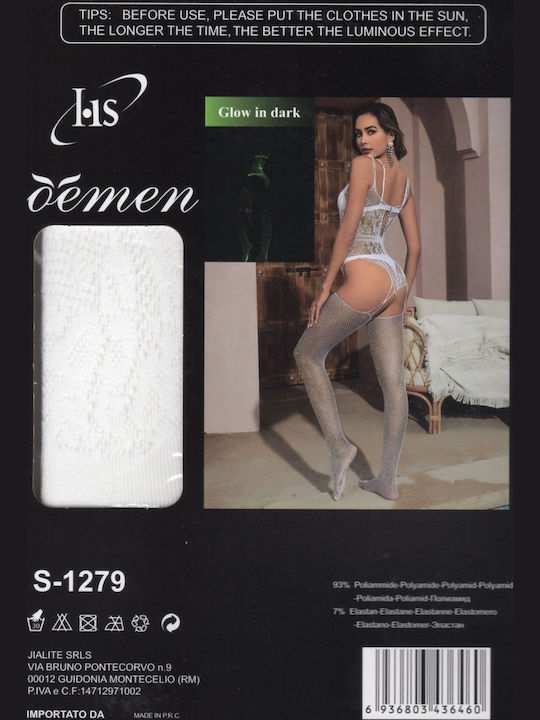 Oemen Sexy Κορμάκι Λευκό