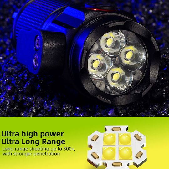 LED IPX8 с Максимална Яркост 3000лм Черен