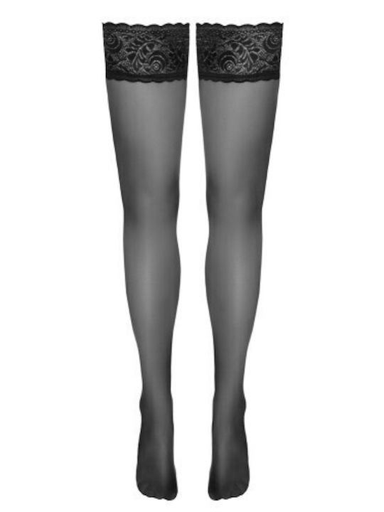 Cottelli Collection Hold-up Секси Чорапи Черни