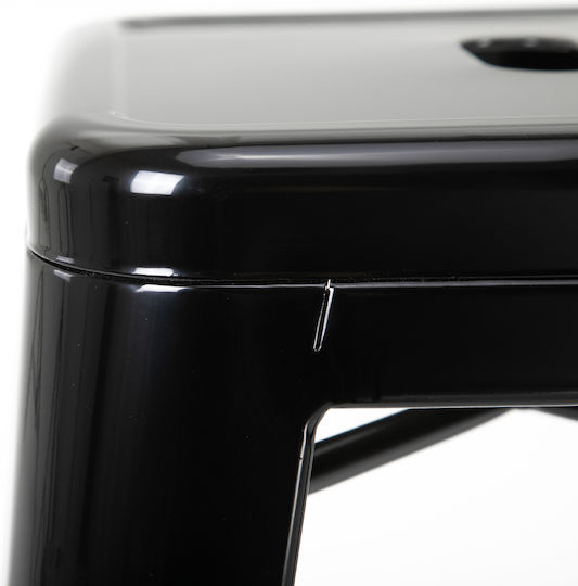 Hocker Bar Metall Black 4Stück 43x43x76cm