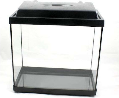 Mini Νο3 Fish Aquarium Capacity 13.5lt with 32x16x27cm. Black