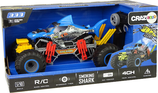 Lean Toys Shark Remote Controlled Car Blue