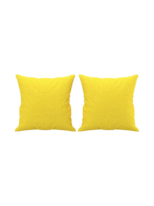 Two-Seater Couch Yellow 138x77x80cm