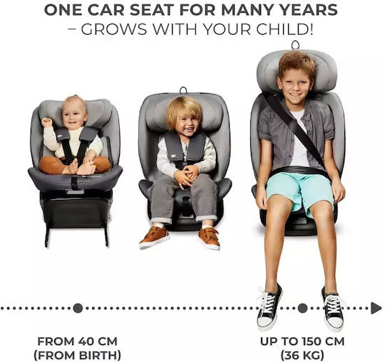 Kinderkraft i-Grow Baby Car Seat i-Size with Isofix Black 0-36 kg