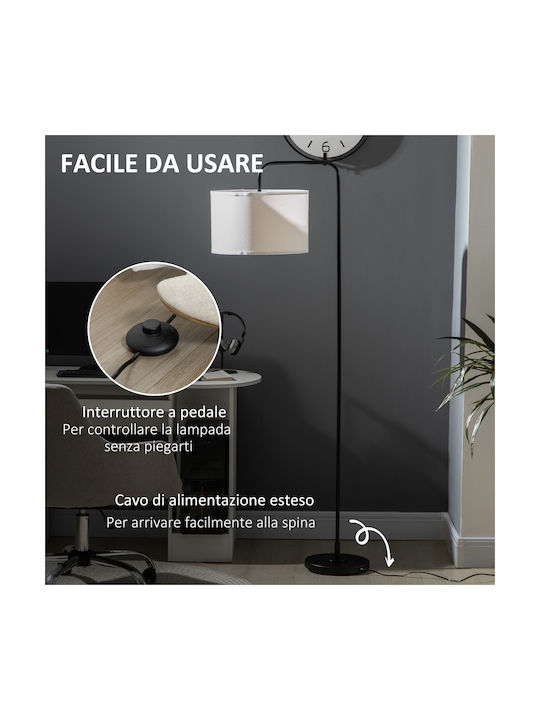 HomCom Stehleuchte H163.5xB64cm. Weiß
