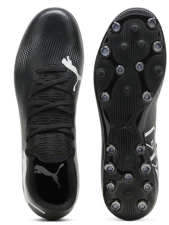 PUMA Future 7 Play Ποδοσφαιρικά Παπούτσια με Τάπες MG Μαύρα