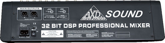 AXD Sound AM-2408 Selbstverstärkend Analoge Konsole 8 Kanäle & Bluetooth