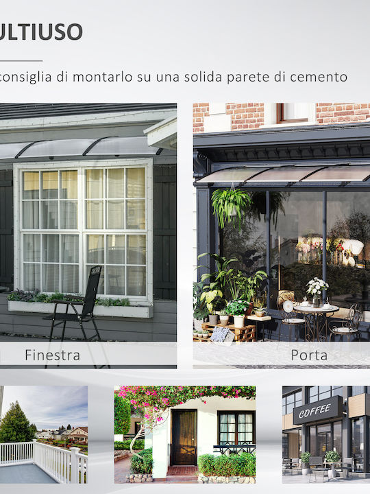Outsunny Polycarbonate Capony Roof P303xL96cm