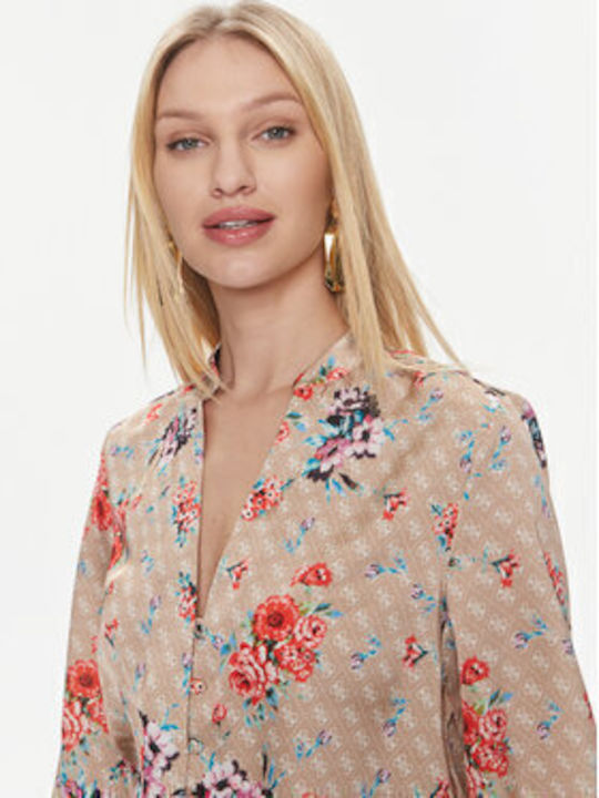 Langärmelig Damen Hemd Multicolour