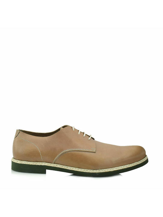 Bruno Cascinelli Men's Leather Casual Shoes Beige