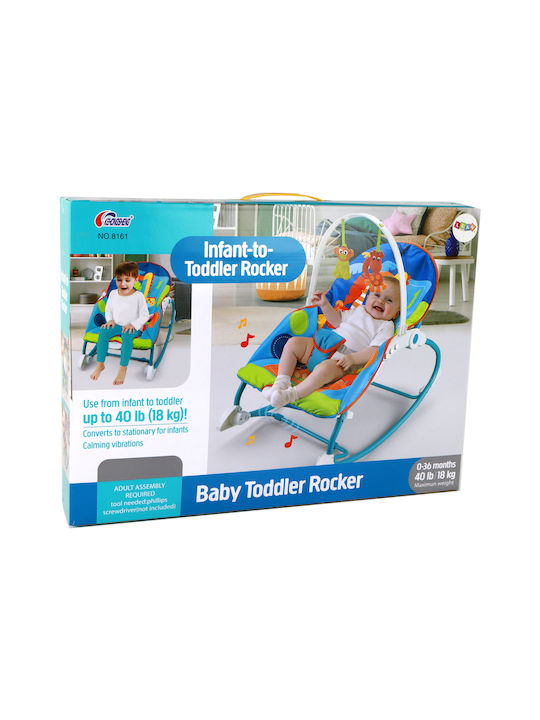 Lean Toys Electric Baby Relax with Music and Vibration Multicolour