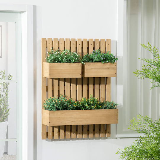 Outsunny Pot Wooden Wooden 60x16x80cm.
