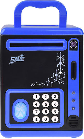 Children's Money Box Plastic Blue 18.5x13x11cm