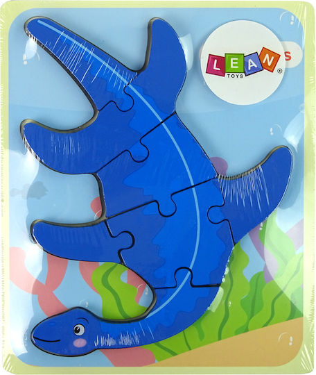 Ξύλινο Παιδικό Puzzle για 3+ Ετών Lean Toys