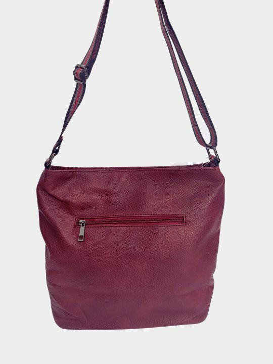 Chris Borsa Damen Tasche Schulter Burgundisch