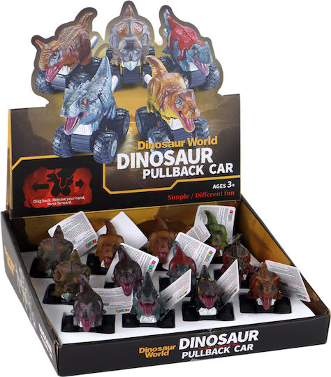 Dinosaurs Car Pull Back for 3+ Years (Various Designs) 1pc