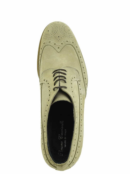 Men's Leather Oxfords Beige