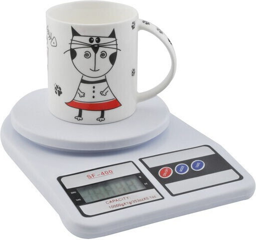 Digital Kitchen Scale Up To 10kg White