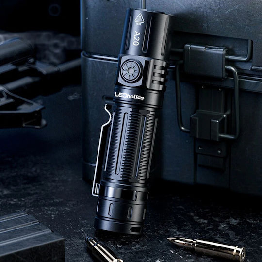 Ledholics Rechargeable Flashlight LED IP54 with Maximum Brightness 1750lm