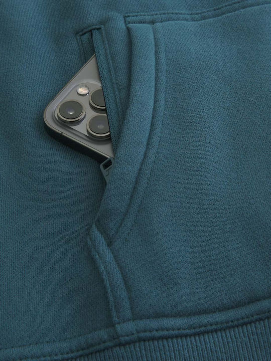 Hollister Men's Sweatshirt with Hood Blue