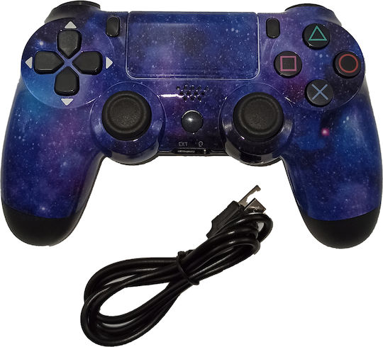 Double-motor Wireless Gamepad for PS4 Blue