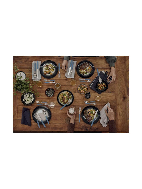 Victorinox Swiss Modern Cutlery Set Stainless Blue 24pcs