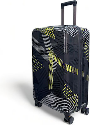 Olia Home Large Travel Suitcase Made of Durable PC Material with 4 Wheels Height 70cm.