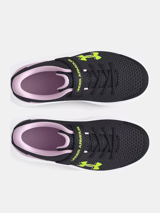 Surge 4 Kids Sports Shoes Running with Hoop & Loop Closure Black