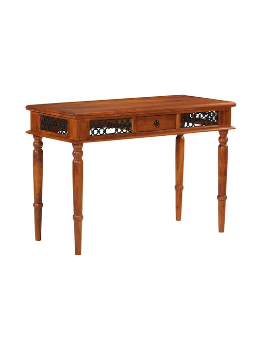 Desk made of Solid Wood Beige 110x50x76cm