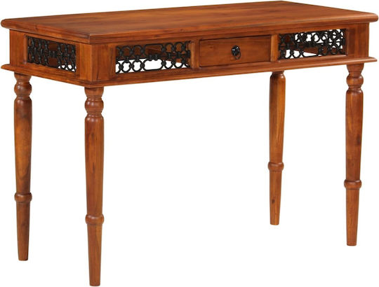 Schreibtisch aus Massivholz Beige 110x50x76cm