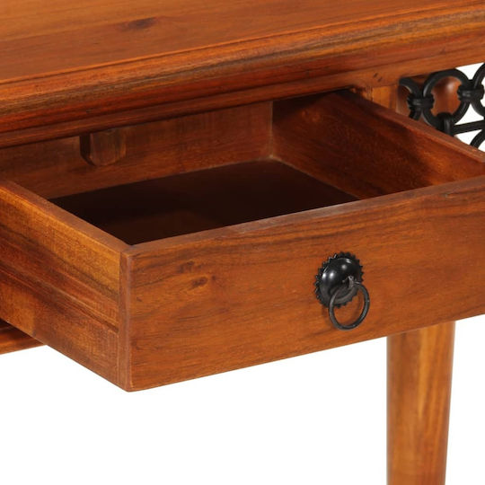 Schreibtisch aus Massivholz Beige 110x50x76cm