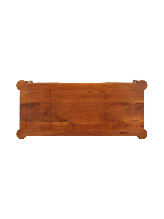 Schreibtisch aus Massivholz Beige 110x50x76cm