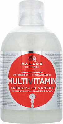 Kallos Multivitamin Energising Shampoos Reconstruction/Nourishment for Dry Hair 1000ml