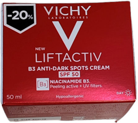Liftactiv B3 Anti-dark Spots Cream Face Day with SPF50 50ml