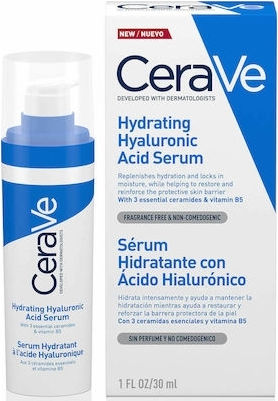CeraVe Hydrating Soothing & Moisturizing Face Serum with Hyaluronic Acid & Panthenol 30ml