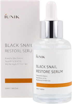 iUNIK Black Snail Serum Față pentru Acnee 50ml