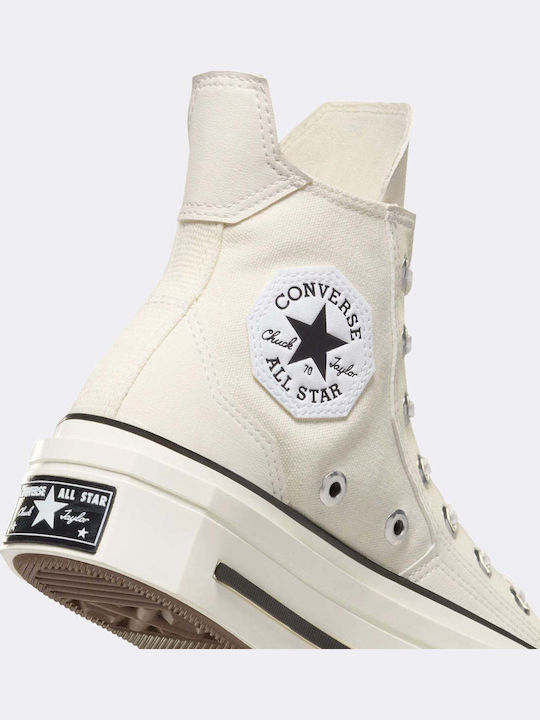 Chuck 70 De Luxe Squared Μποτάκια Μπεζ