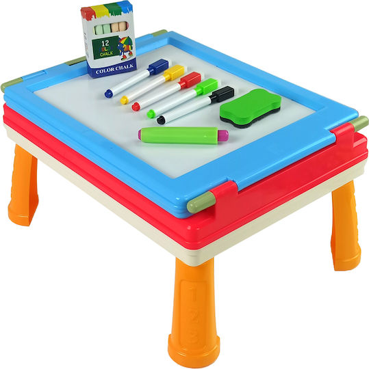 Lean Toys Tablă cu marker / Tablă neagră Față și spate Podea