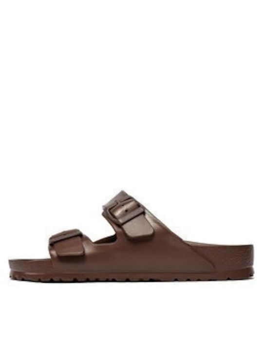 Birkenstock Arizona Кожени Мъжки сандали в Кафяв цвят