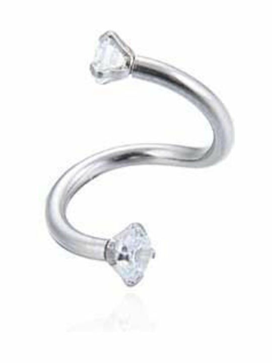 Asimi Body Piercing Spiral Steel Bar Piercing in Multicolour