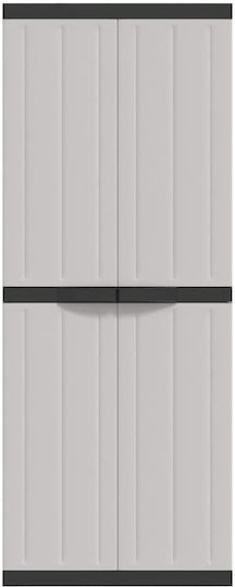 Double-leaf Polypropylene Outdoor Storage Cabinet 65x37x165 cm